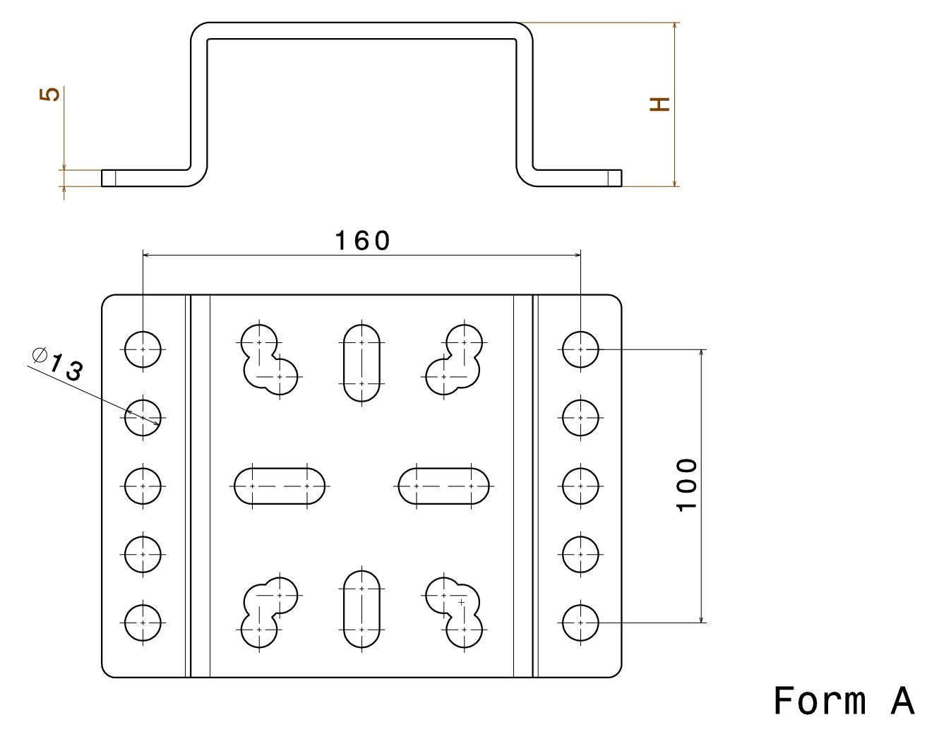 5 mm dicke Rollen-Adapterplatte